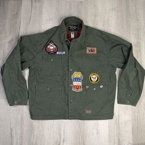 Vtg 90s Walls Western Wear Fleece Lined Jacket Cotton Coat Mens 3XL Navy Vet